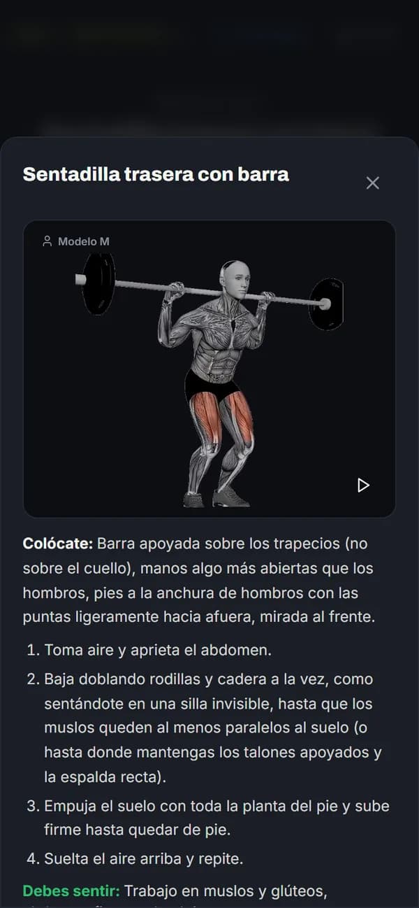 Cómo se hace: Video, colocación y lo que debes sentir, sin salir del entreno.